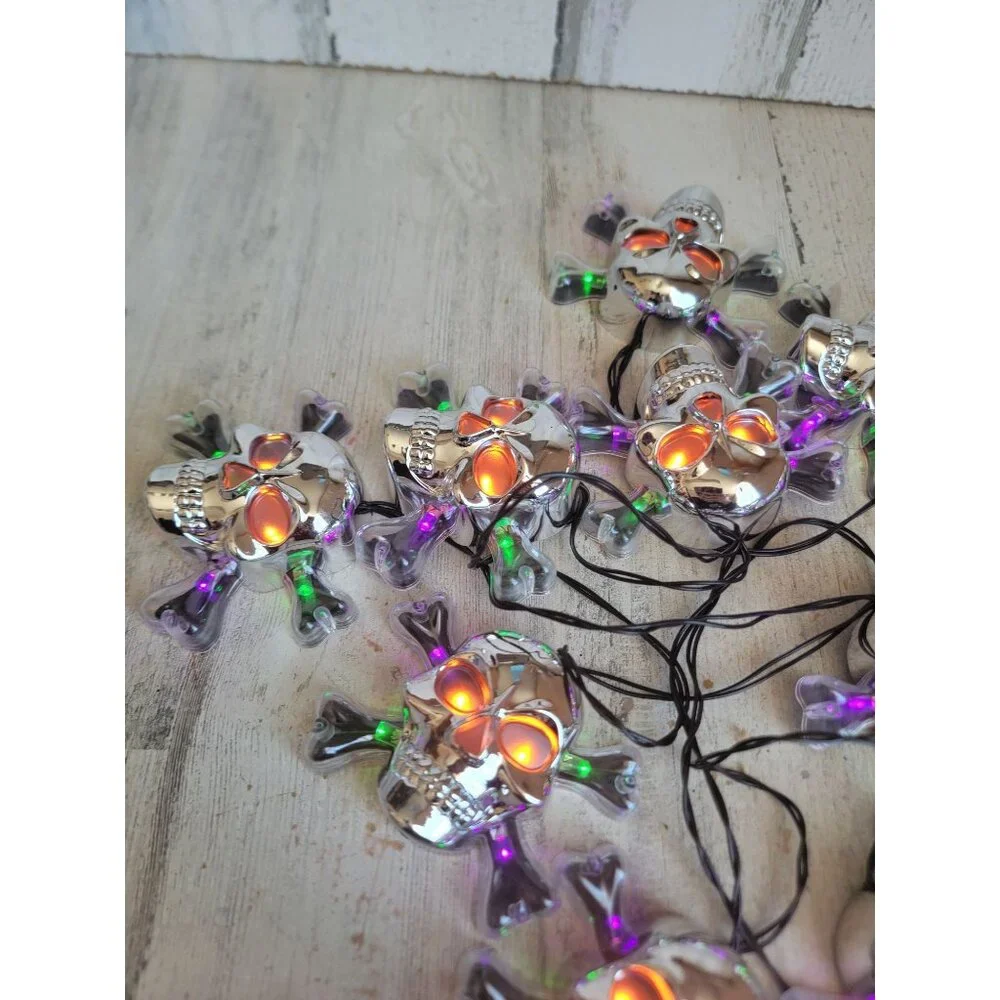 Silver string skeleton Halloween light up home decor‎ spooky